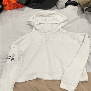 Under Armour Women's White Half-Zip Hoodie